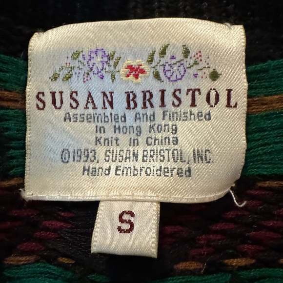 Susan Bristol Multicolor Animal Pattern Cardigan - Picture 3 of 10